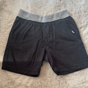 DKNY Black Shorts with Gray Waistband